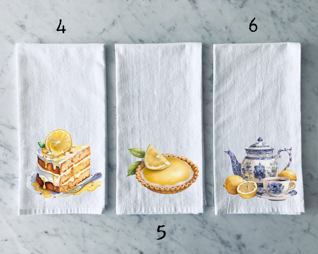 Lemon Spring - Kitchen Tea Towel, Hand Dish, Housewarming, Funny, Friend, Gift 1B