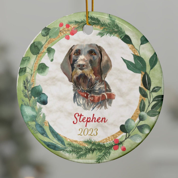 Wirehaired Pointer - Christmas Ornament, Ceramic, Funny Personalized, Tree Decoration