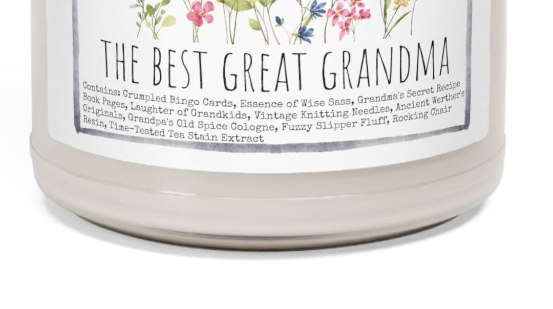 Great Grandma - 9oz Soy Candle, Birthday,  Friend, Birthday Gift, Men Women