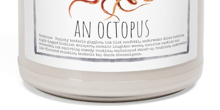 Octopus - 9oz Soy Candle, Birthday,  Friend, Birthday Gift, Men Women 1B