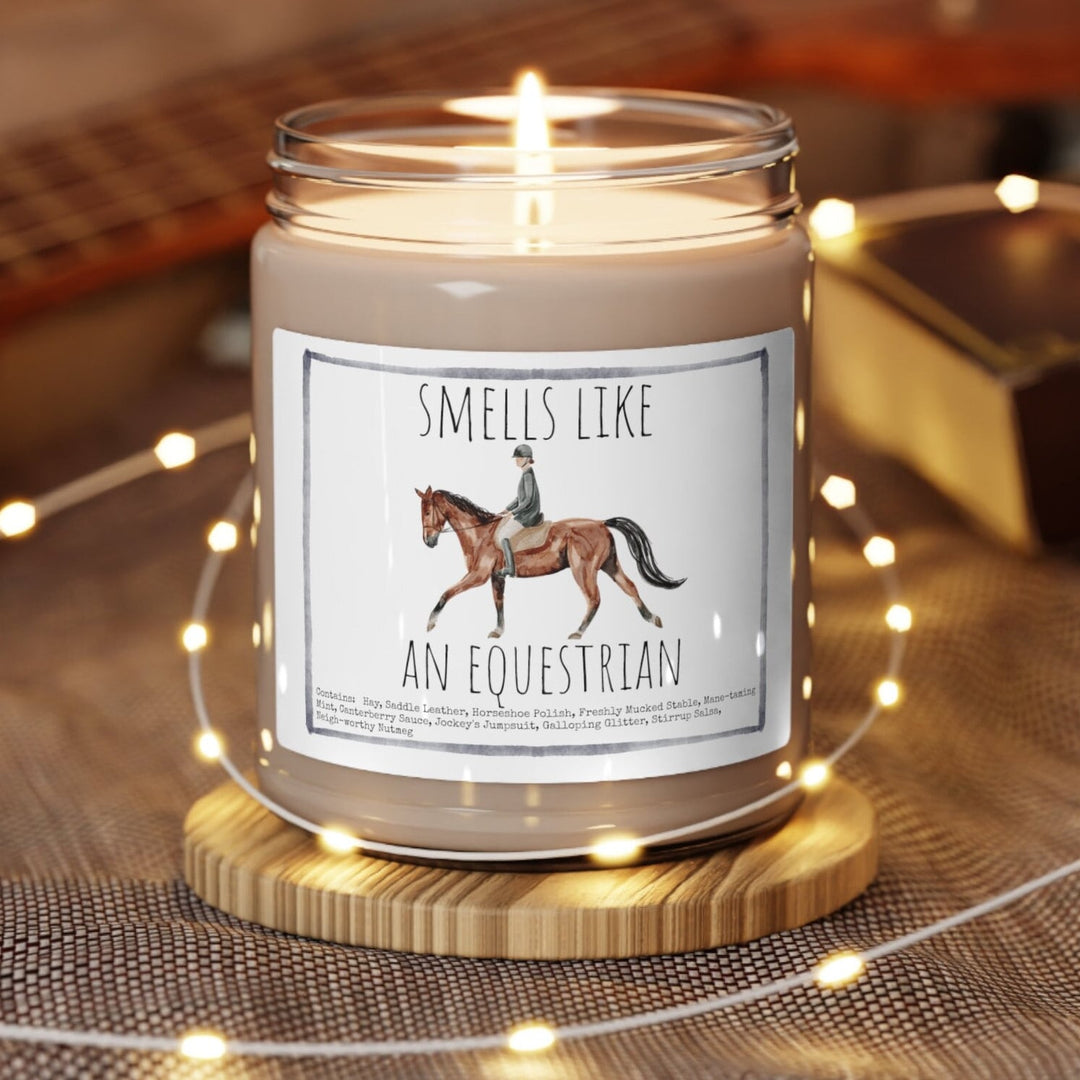 Horse Equestrian - 9oz Soy Candle, Birthday,  Friend, Birthday Gift, Men Women