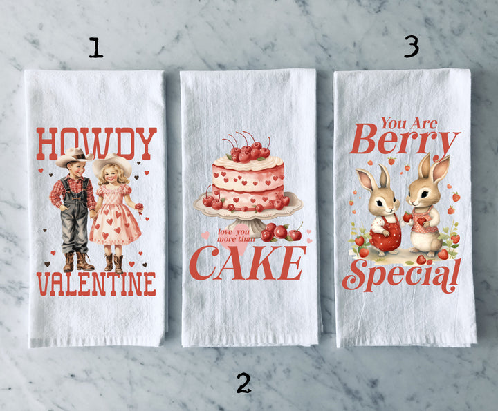 Valentine's Day - Kitchen Tea Towel, Hand Dish, Housewarming, Funny, Friend, Gift 1A