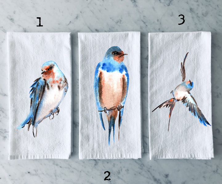 Swallow Bird - Kitchen Tea Towel, Hand Dish, Housewarming, Funny, Friend, Gift