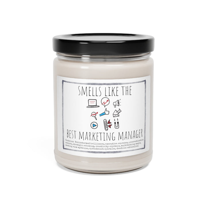 Marketing Manager - 9oz Soy Candle, Birthday,  Friend, Birthday Gift, Men Women