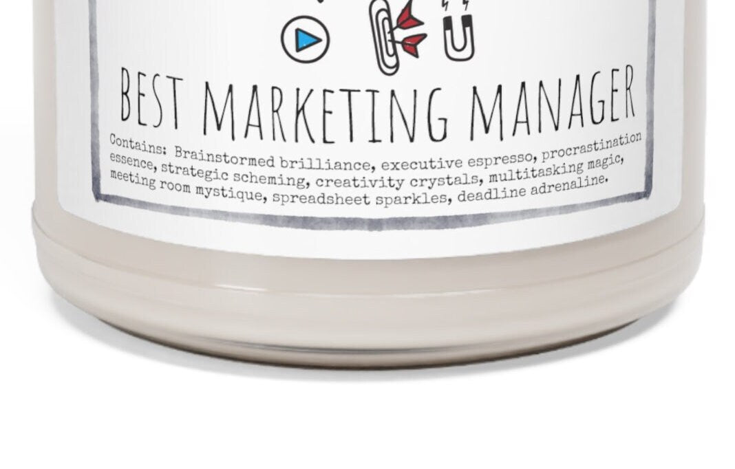 Marketing Manager - 9oz Soy Candle, Birthday,  Friend, Birthday Gift, Men Women