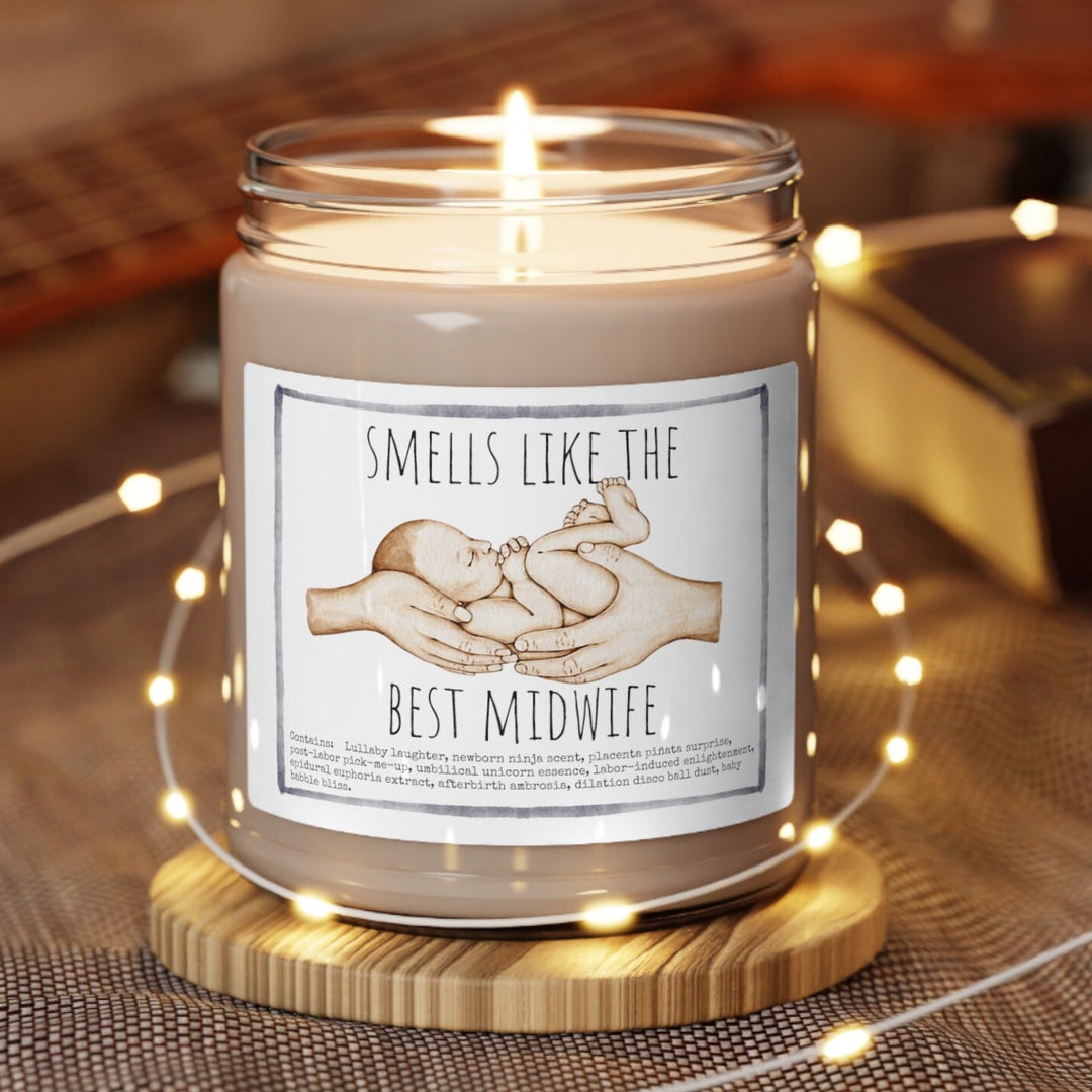 Midwife - 9oz Soy Candle, Birthday,  Friend, Birthday Gift, Men Women