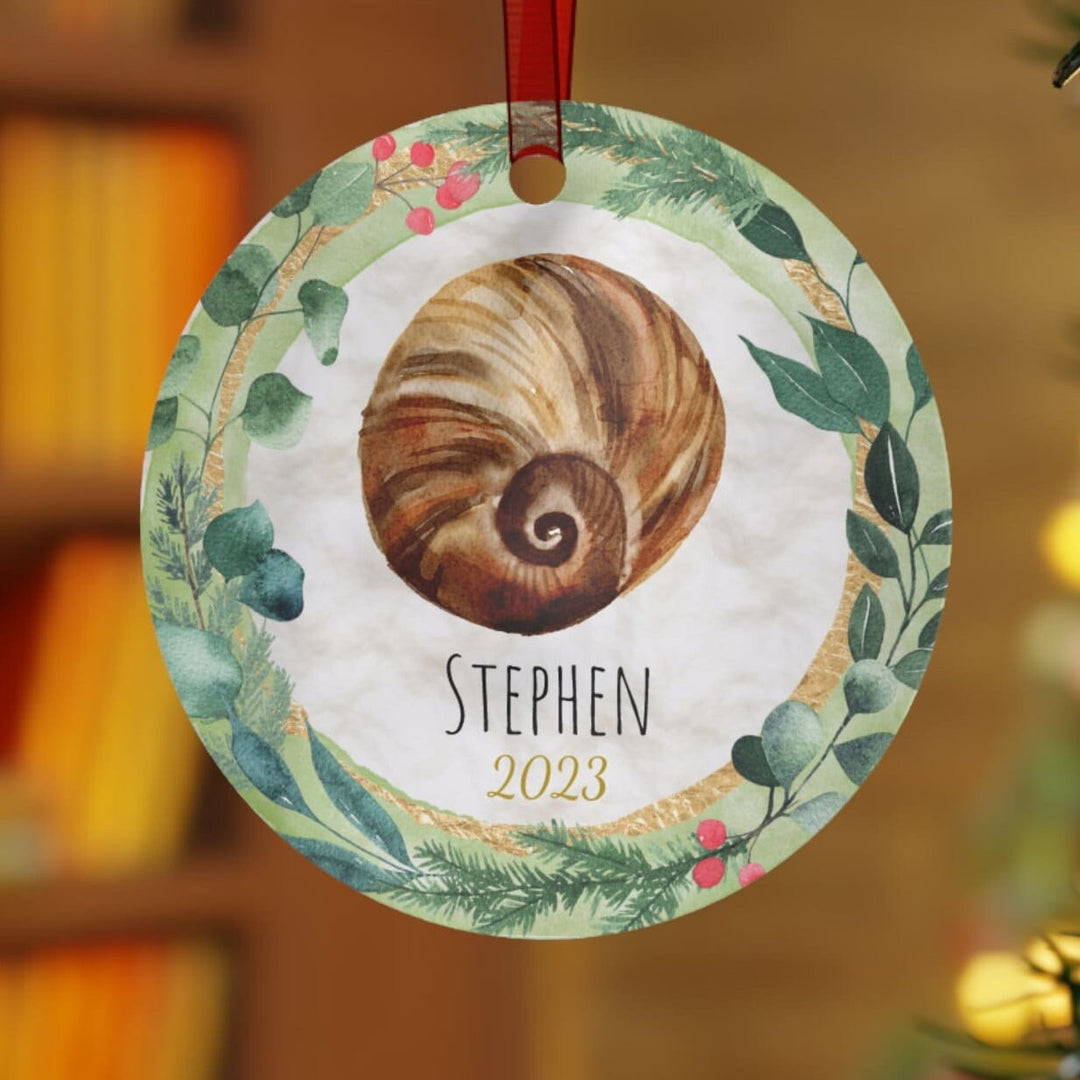 Seashell Beach - Christmas Ornament, Ceramic, Funny Personalized, Tree Decoration 1B