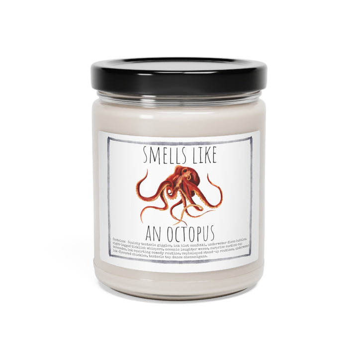 Octopus - 9oz Soy Candle, Birthday,  Friend, Birthday Gift, Men Women 1B