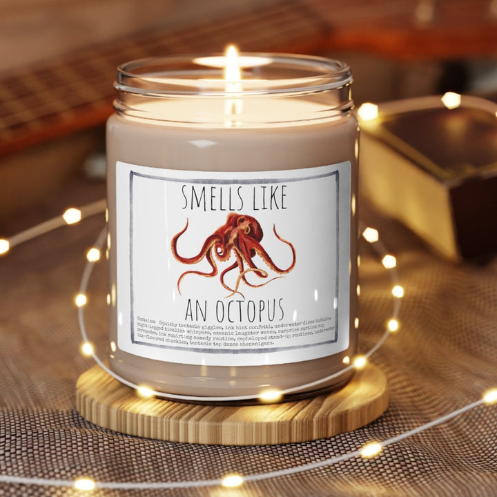 Octopus - 9oz Soy Candle, Birthday,  Friend, Birthday Gift, Men Women 1B