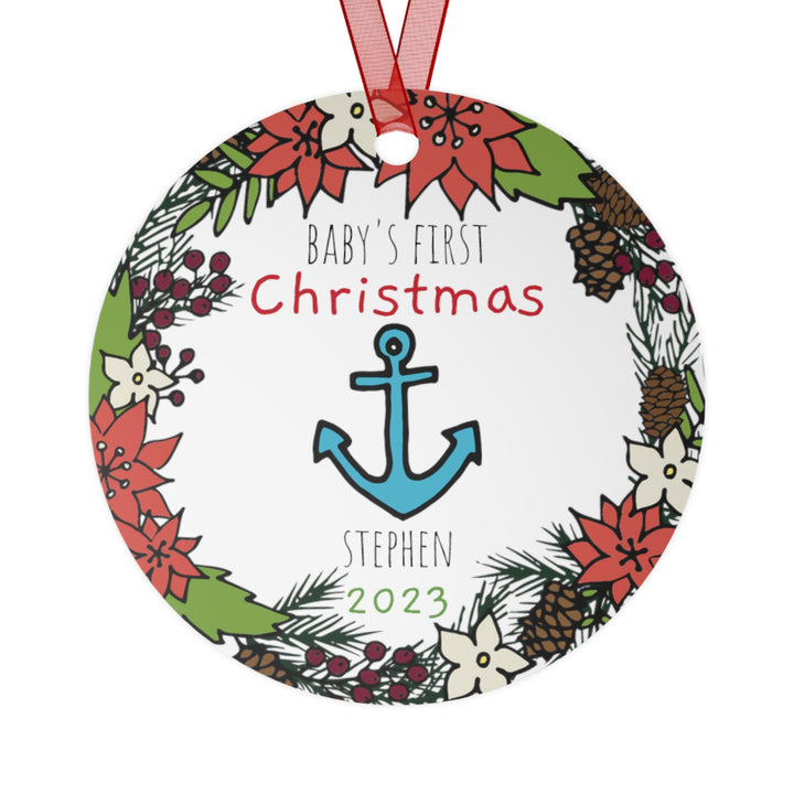 Nautical Baby - Christmas Ornament, Ceramic, Funny Personalized, Tree Decoration