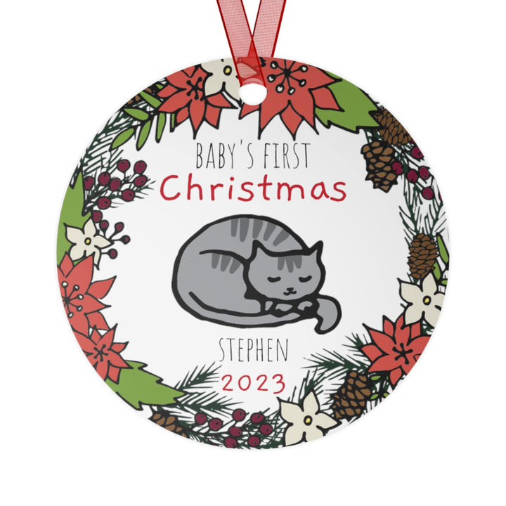 Cat Baby - Christmas Ornament, Ceramic, Funny Personalized, Tree Decoration