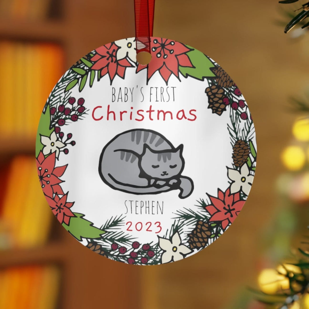 Cat Baby - Christmas Ornament, Ceramic, Funny Personalized, Tree Decoration